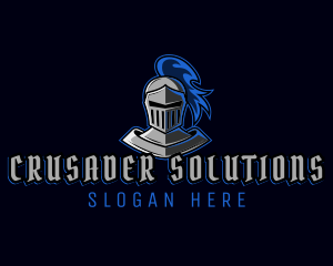 Crusader - Gaming Knight Warrior logo design