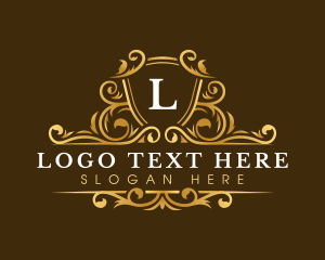 Wreath - Expensive Luxury Ornament logo design