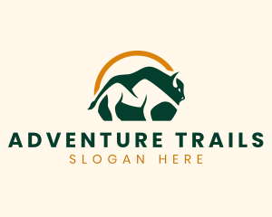 Bison Mountain Adventure logo design