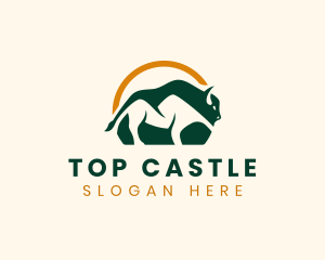 Farm - Bison Mountain Adventure logo design