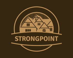 Masonry - Home Architecture Emblem logo design
