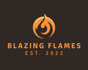 Hot Gas Fire logo design