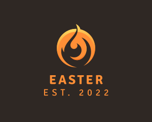 Orange - Hot Gas Fire logo design