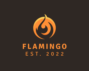 Burning - Hot Gas Fire logo design