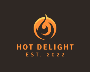 Hot Gas Fire logo design