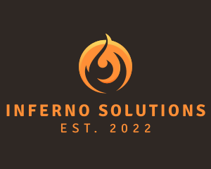 Hot Gas Fire logo design