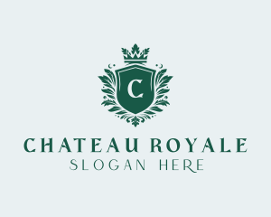 Leaf Royal Shield logo design