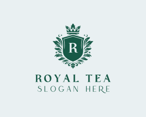 Leaf Royal Shield logo design