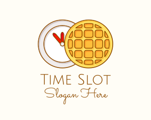 Waffle Time Illustration logo design