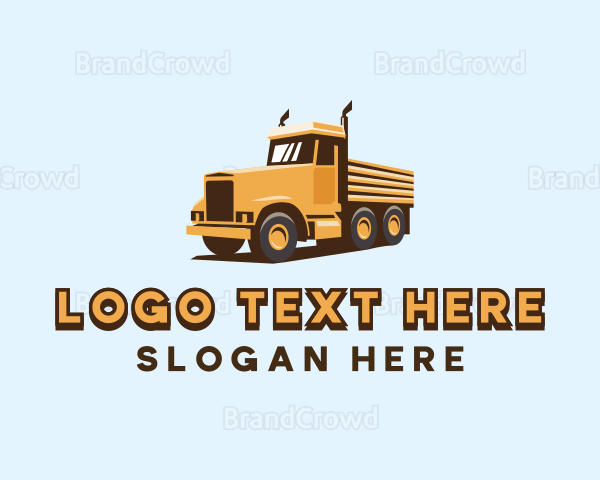 Delivery Trailer Truck Logo