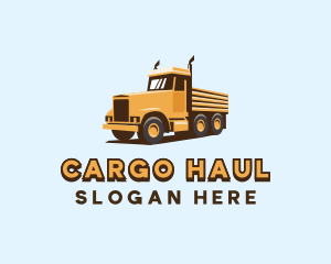 Delivery Trailer Truck logo design