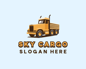 Delivery Trailer Truck logo design