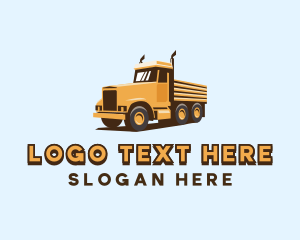 Delivery Trailer Truck Logo