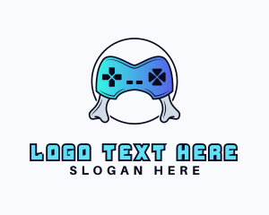 Game Vlog - Gaming Bone Joystick logo design