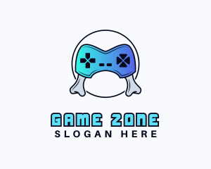 Gaming Bone Joystick logo design