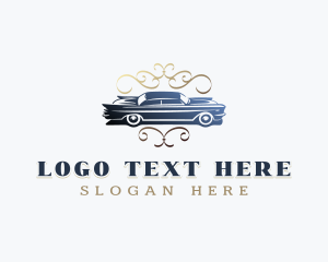 Car Dealer - Vintage Car Automobile logo design