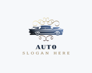 Vintage Car Automobile logo design