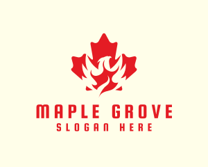 Maple - Phoenix Maple Leaf logo design