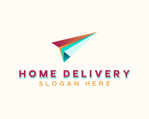 Logistics Paper Plane logo design