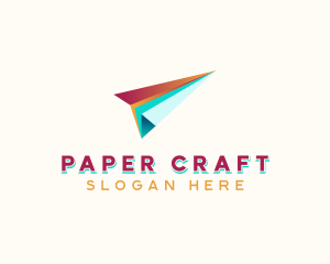 Logistics Paper Plane logo design