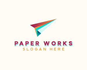 Paper - Logistics Paper Plane logo design