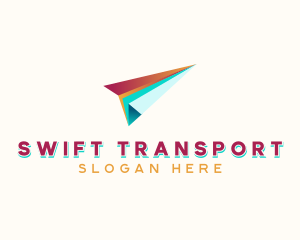 Logistics Paper Plane logo design