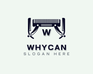 Hair Stylist - Grooming Comb Barbershop logo design