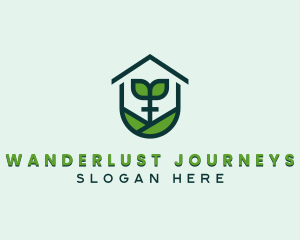 Greenhouse Plant Gardening Logo