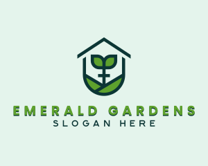 Greenhouse Plant Gardening logo design