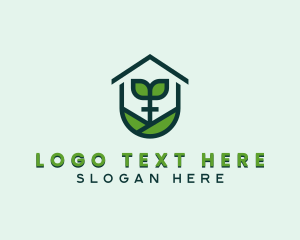 Greenhouse Plant Gardening Logo