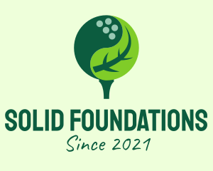 Golf Resort - Natural Golf Ball logo design