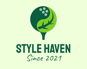 Golf Resort - Natural Golf Ball logo design