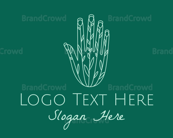 Gardener Plant Hand Logo