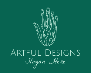 Gardener Plant Hand  logo design