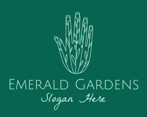 Gardener Plant Hand  logo design