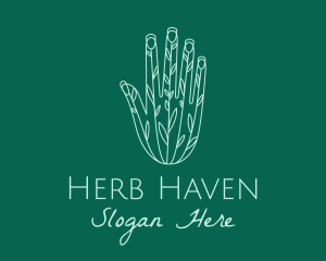 Herbs - Gardener Plant Hand logo design