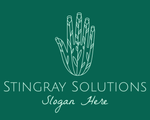 Gardener Plant Hand  logo design