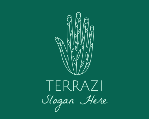 Gardener Plant Hand  logo design