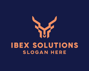 Ibex - Mythical Goat Creature logo design