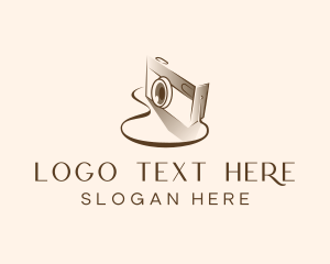 Vlogger - Camera Photography Media logo design