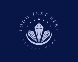 Mystical - Jewelry Crystal Moon logo design