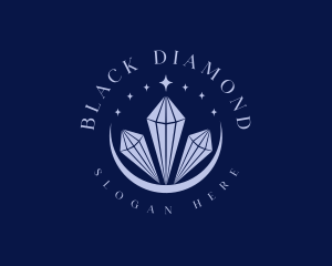 Jewelry Crystal Moon logo design