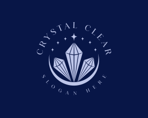 Crystal - Jewelry Crystal Moon logo design