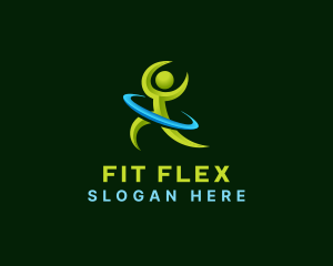 Aerobics - Fitness Workout Exercise logo design