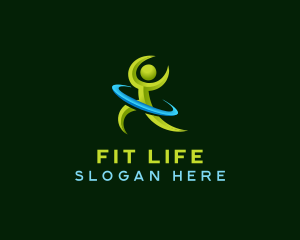 Fitness Workout Exercise logo design