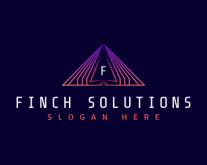 Triangle Pyramid Technology logo design