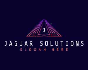 Triangle Pyramid Technology logo design