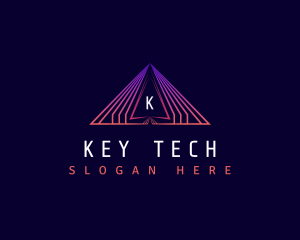 Triangle Pyramid Technology logo design