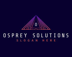 Triangle Pyramid Technology logo design