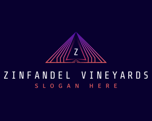 Triangle Pyramid Technology logo design